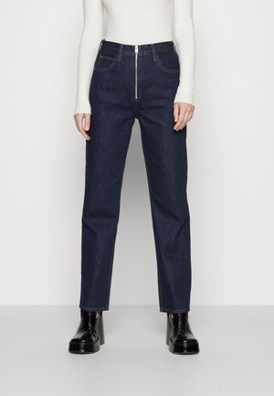 FRAME HIGH EXPOSED ZIP - Džíny Straight Fit - dark blue