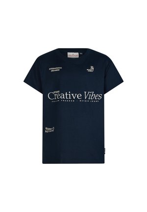 RANDY - Print T-shirt - dark navy