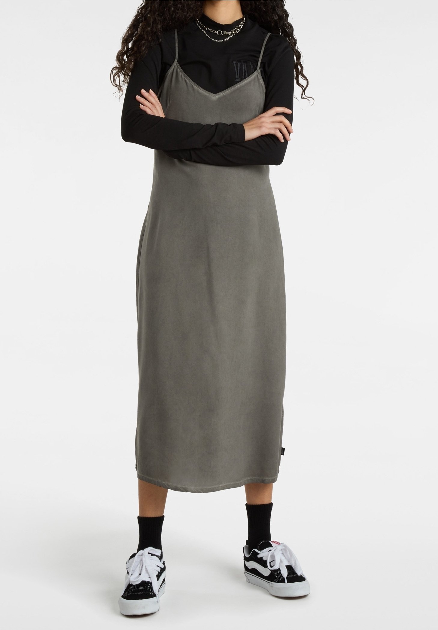 knee length dresses for ladies Vans - Benton Cami Black