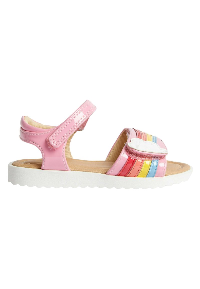 Marks & Spencer RAINBOW RIPTAPE SANDALS Zapatos de bebé pink mix