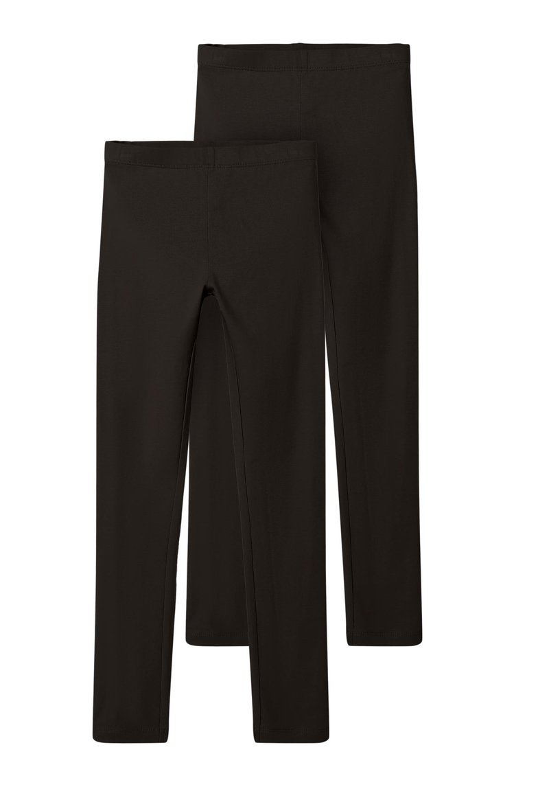 Leggings neri realizzati in materiale elasticizzato. Caratterizzati da un design aderente con vita elastica e senza motivi o dettagli hardware visibili.