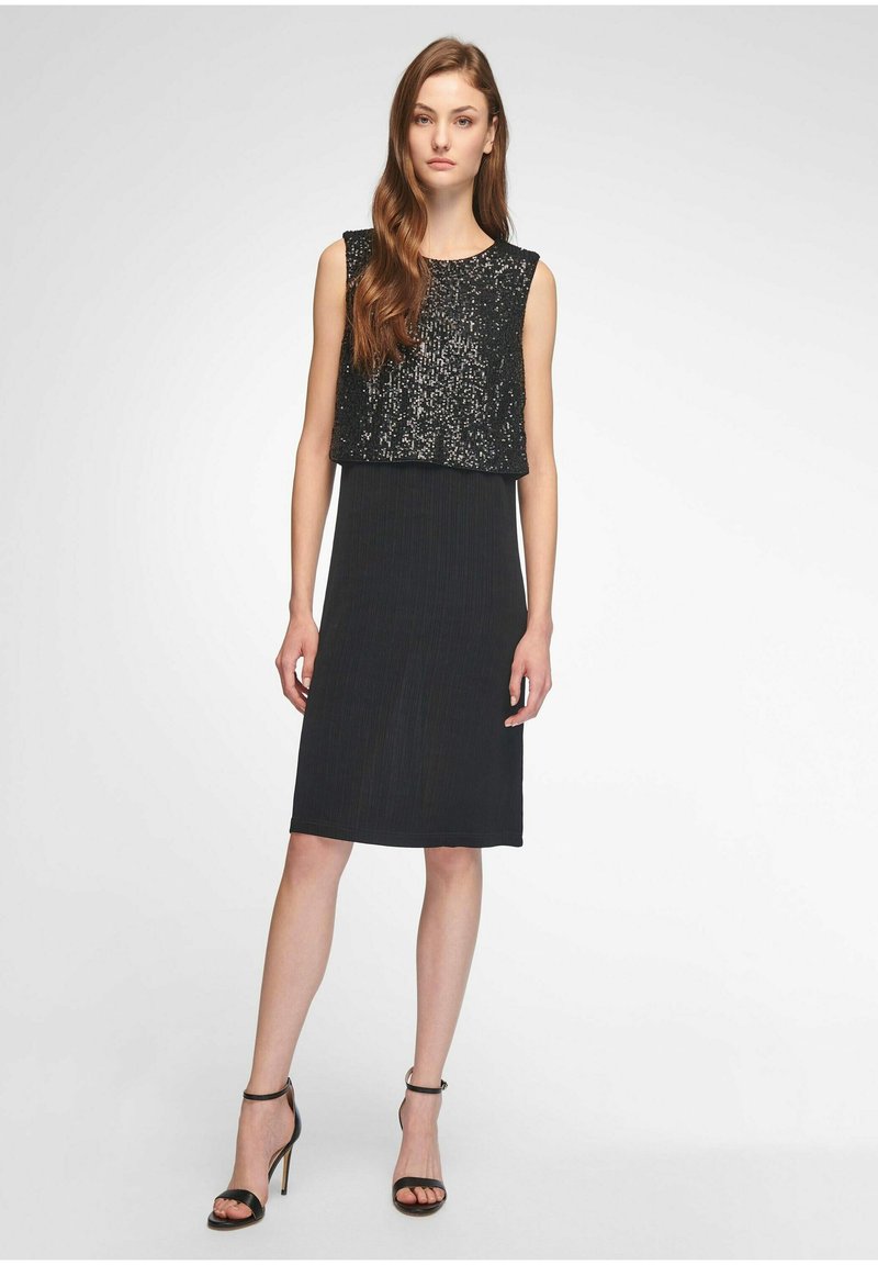 Robe Noire Sans Manches TALBOTS Femme Taille 4 - Longueur Mi-mollet, Doublée, En Très Bon état