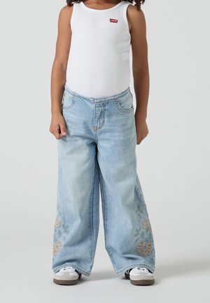 Relaxed fit -farkut - light-blue denim