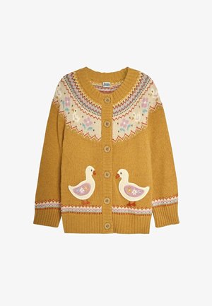 JoJo Maman Bébé DUCK FAIR- REGULAR FIT - Cardigan - mustard