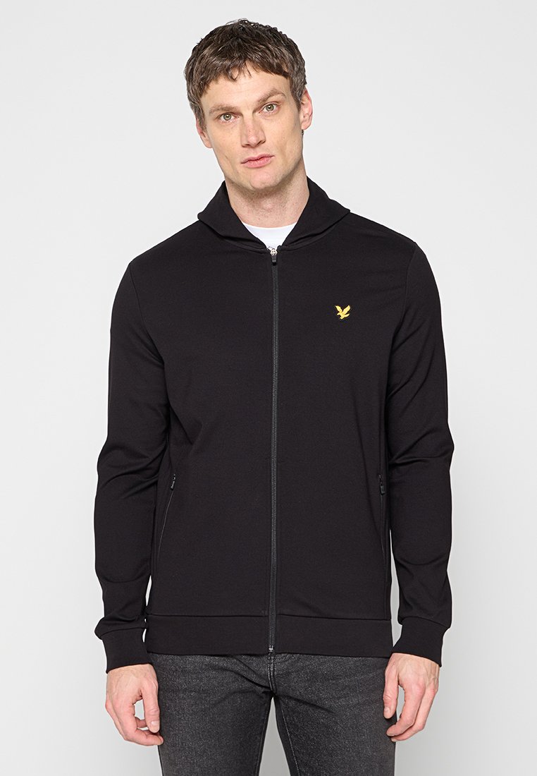 Lyle & Scott Sweater met rits zwart