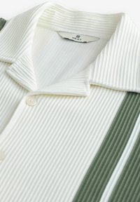 Next REGULAR FIT - TEXTURED STRIPE - Camisa - green white