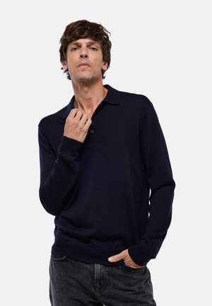 COL POLO - Pullover - marine