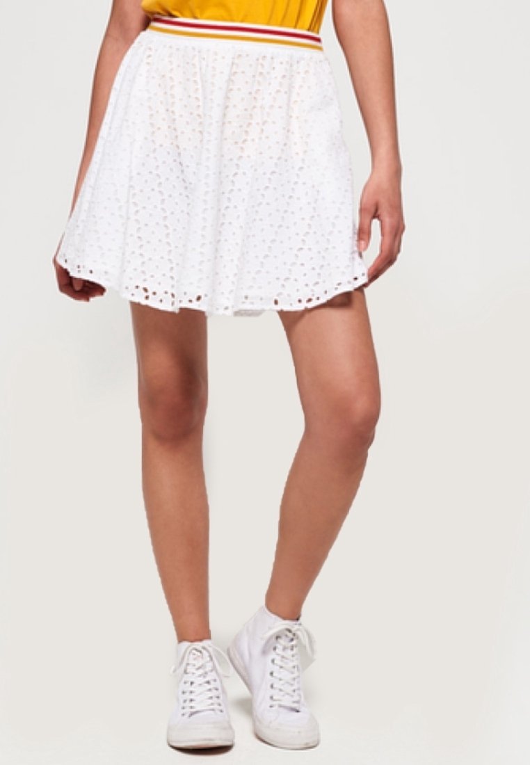 Superdry & Co Falda acampanada - white