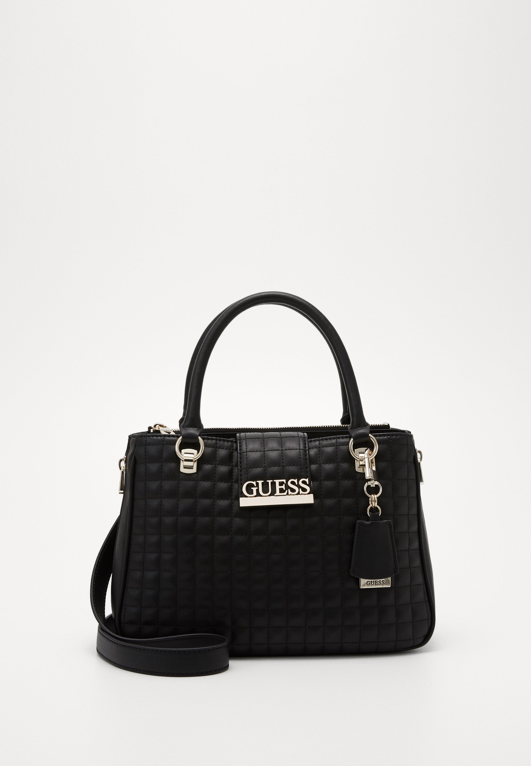Guess MATRIX LUXURY SATCHEL Håndveske blacksvart Guess MATRIX SHOULDER BAG Håndveske blacksvart Zalando.no