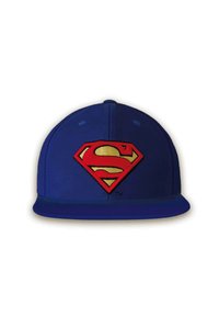 DC Comics Superman Logo Snapback Cap - Embroidered Blue Cap For Men & Women - View #4