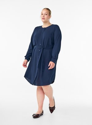 Zizzi, LANGÄRMLIGES  - Vestido camisero - peacoat