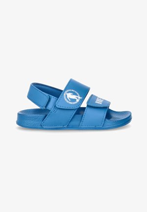CON STRAPPI E LOGO A CONTRASTO - Sandali - blu
