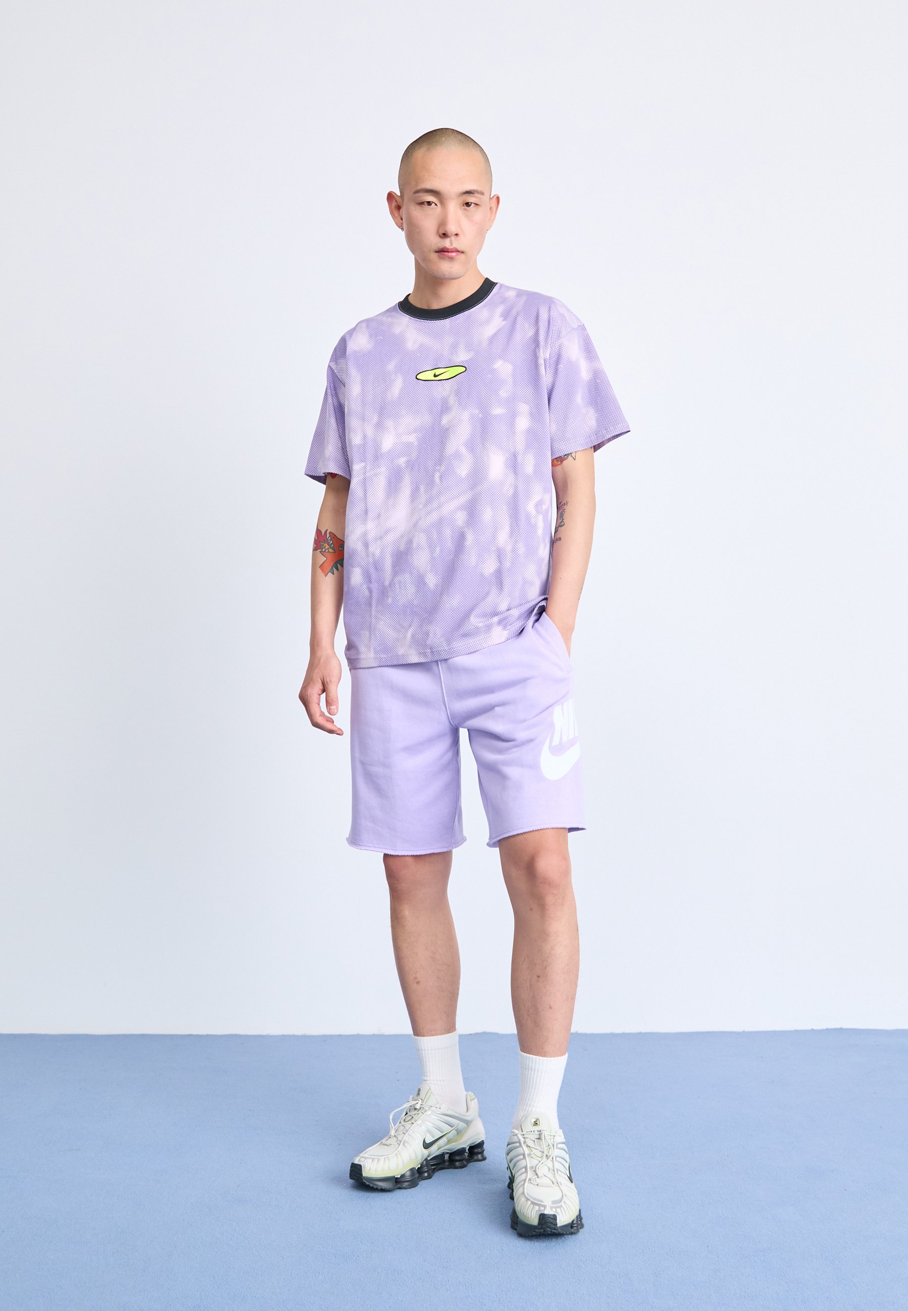 nike purple tie dye shorts