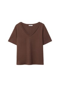 REGULAR FIT  - T-shirt basic - dark brown