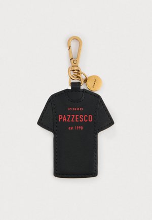 CHARM T-SHIRT PAZZESCO  - Krúžok na kľúče - nero/rosso/antique gold-coloured
