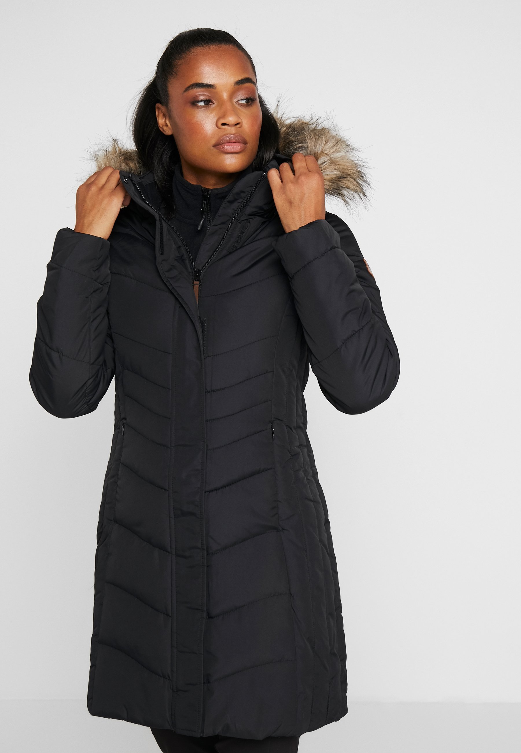Icepeak PAIVA Wintermantel black ICEPEAK DAMEN WINTERMANTEL Winterjacke Parka Daunenmantel