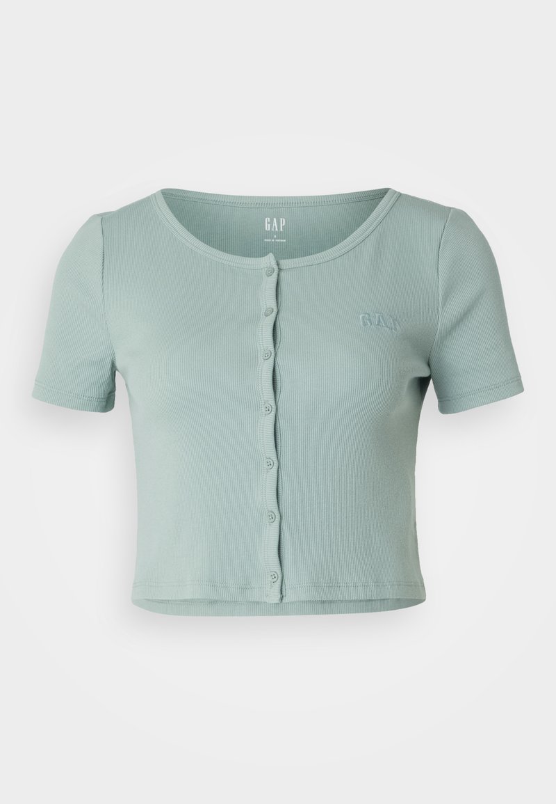 GAP T-shirt print olijfgroen gemêleerd