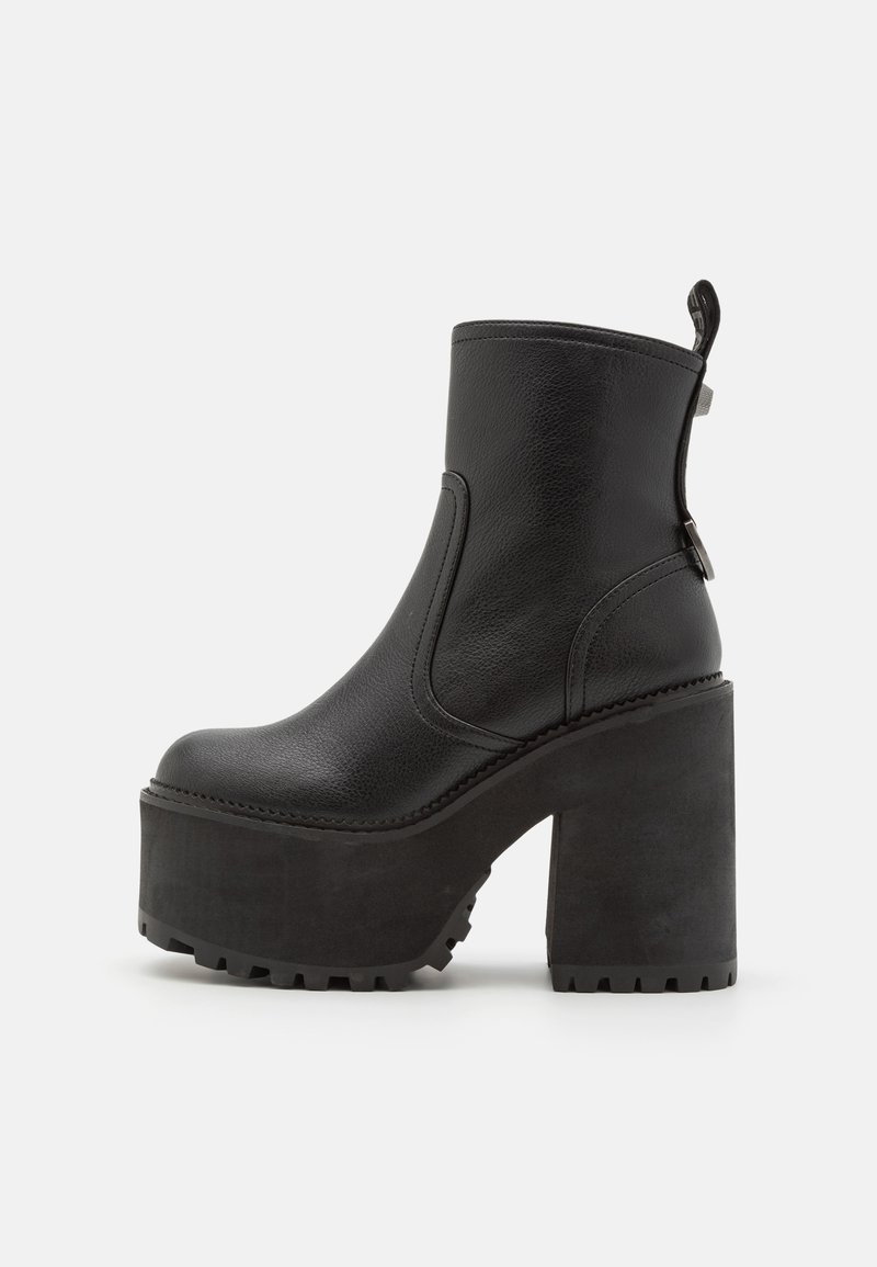 Buffalo KILLAH ZIP BOOT MID - Platform ankle boots - black