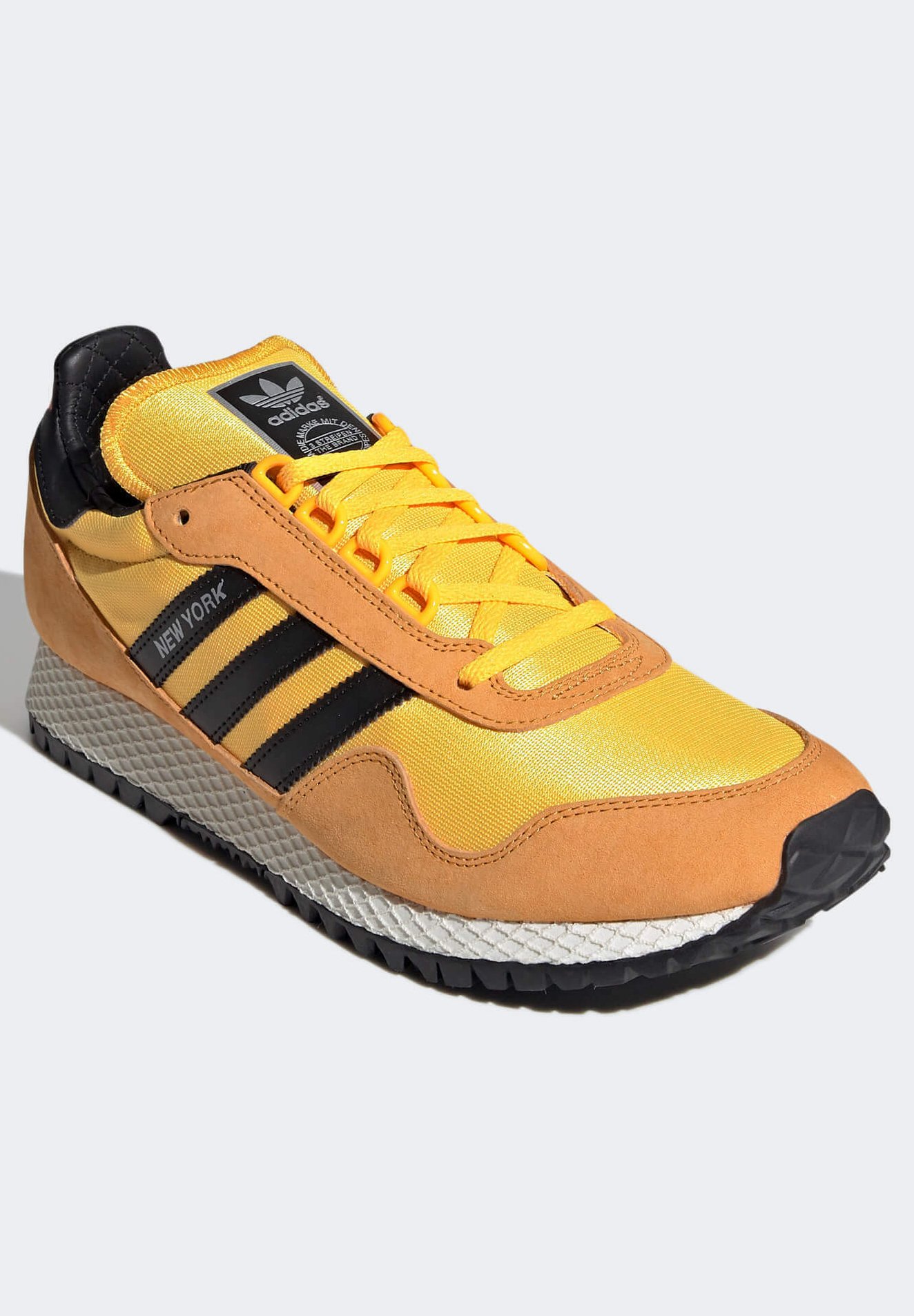 adidas Originals NEW YORK - Sneakers laag - yellow / core black/Geel -  Zalando.nl