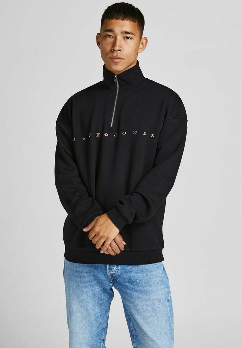 Jack & Jones HIGH NECK Sudadera black/negro Zalando.es Jack & Jones HIGH NECK Sudadera black/negro Zalando.es