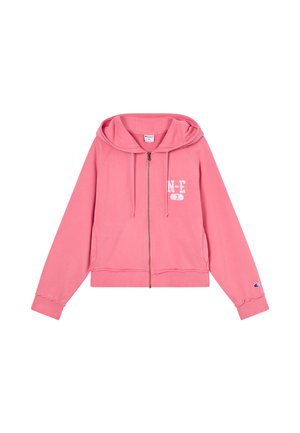 Champion, EAST WEST CHEST PRINT - Felpa con zip - pink