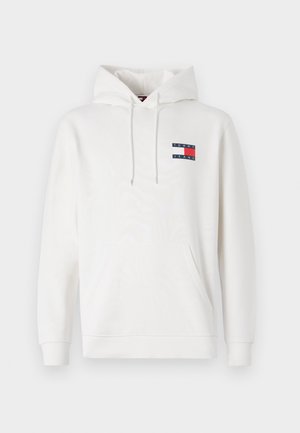 Tommy Jeans REG ESSENTIAL FLAG EXT - Ikdienas džemperis - ancient white