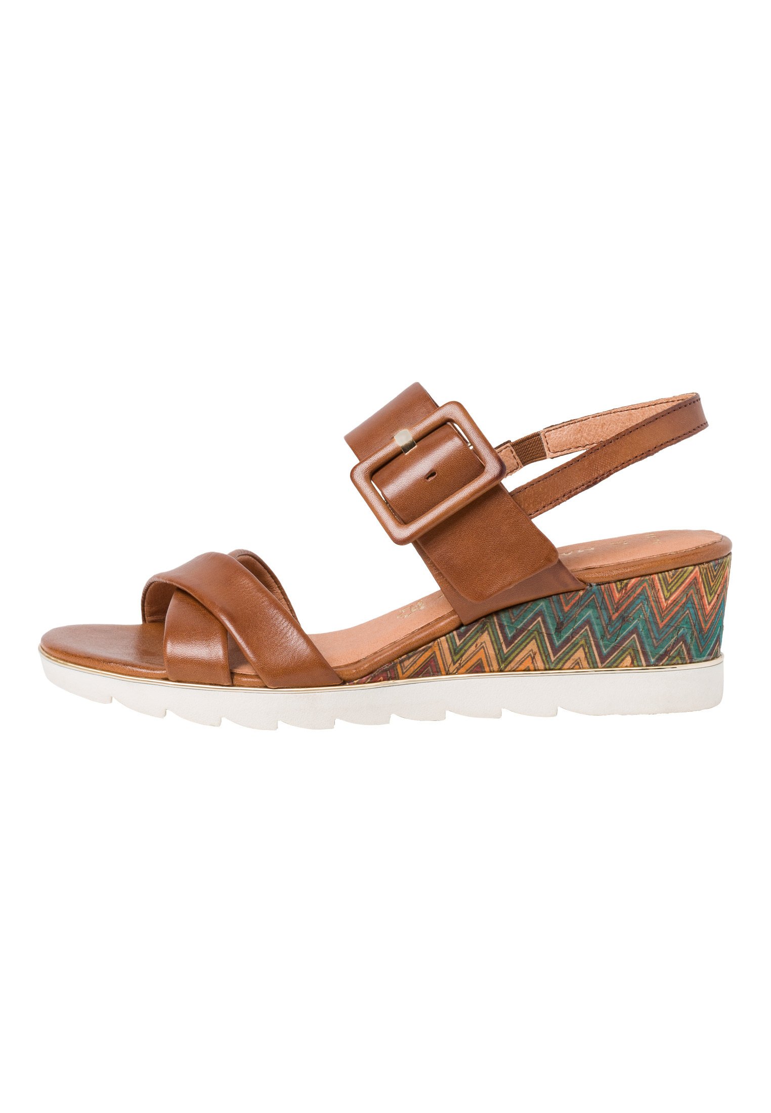 Marco Tozzi Platform sandals - cognac/brown - Zalando.de