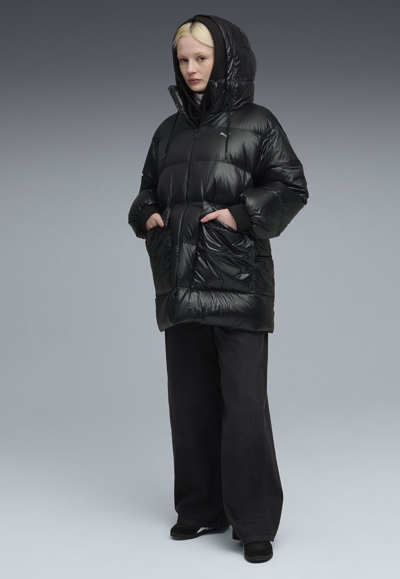 Puma STYLE MIT KAPUZE - Kabát z prachového peří - black