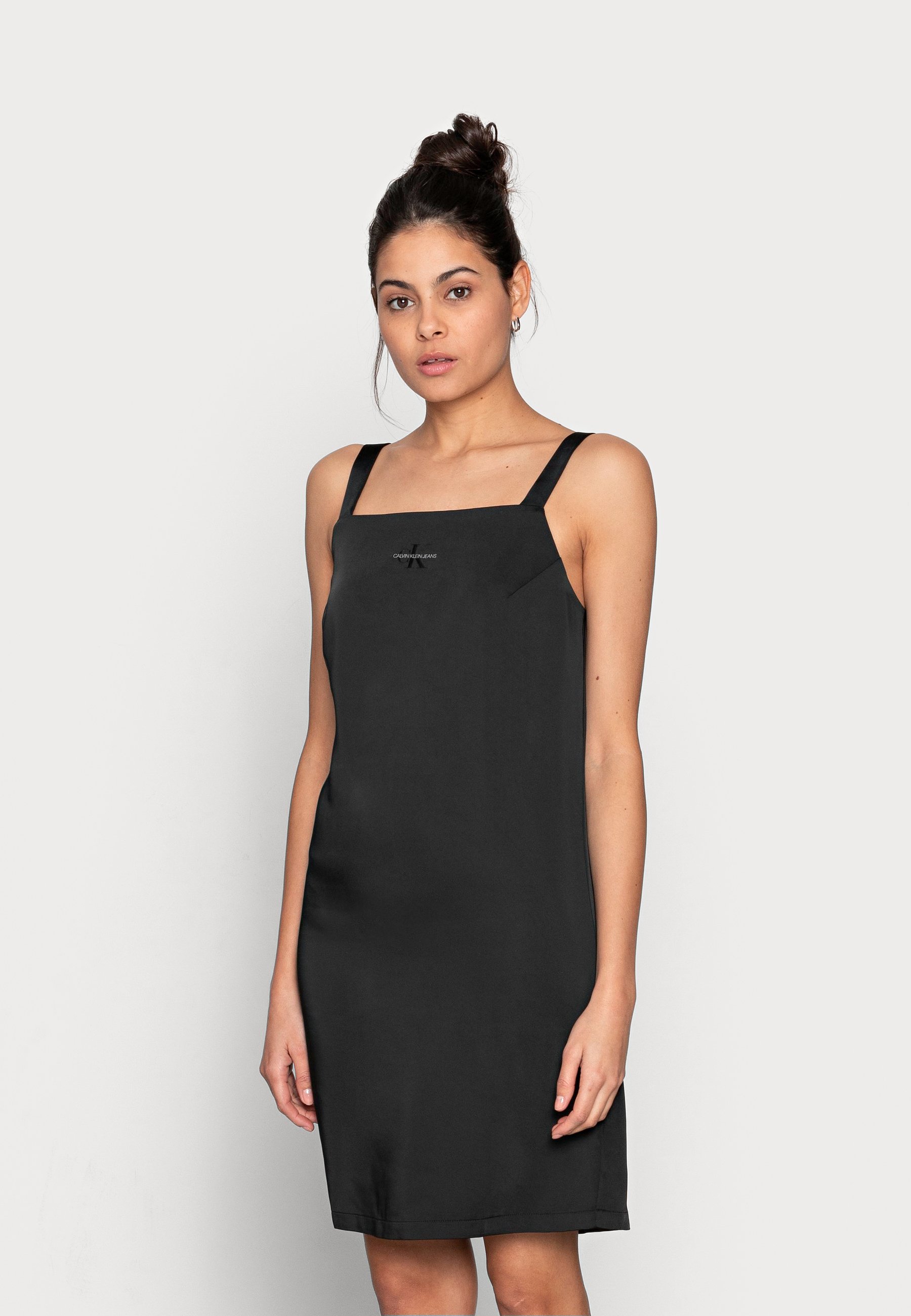 Calvin Klein Jeans Cocktailjurk - black/Zwart - Zalando.nl