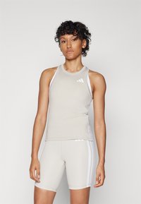 adidas Performance - TRAIN ESSENTIALS 3 STRIPES WORKOUT - Top - alumina/white Imagine miniatură 1