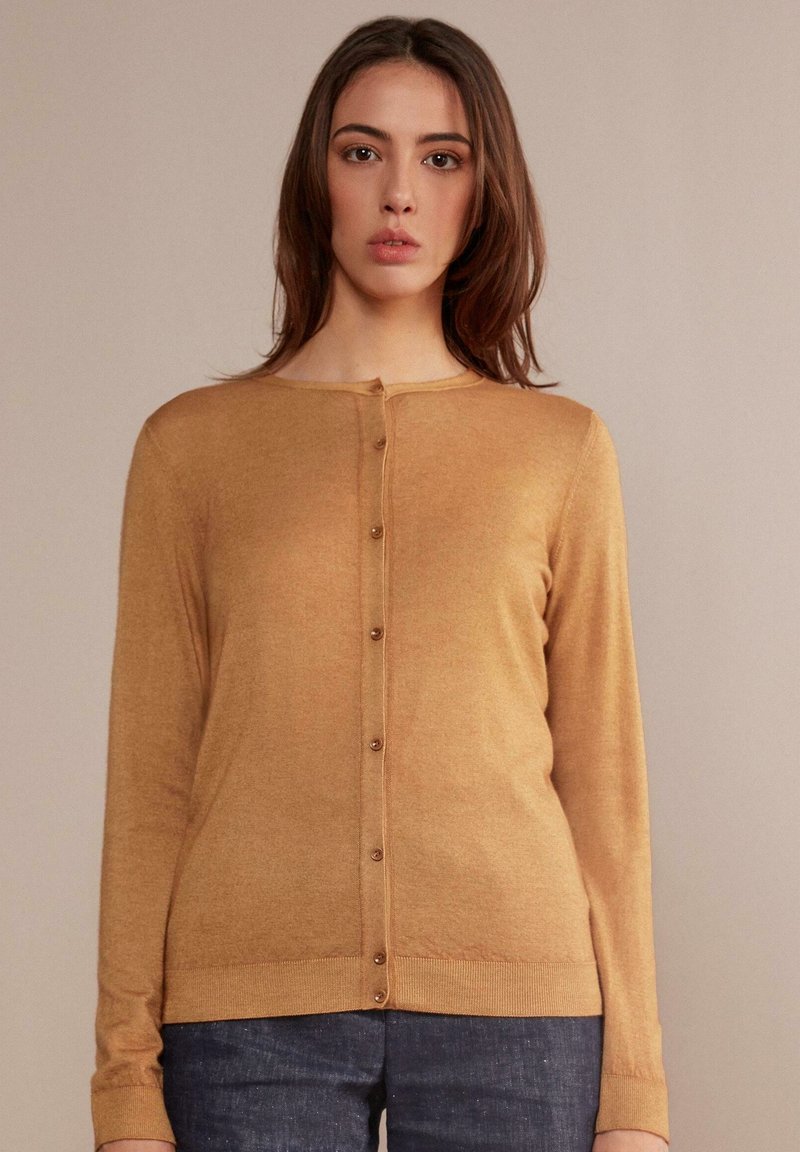 Damen Strickjacken | Falconeri ULTRALIGHT Strickjacke gelb soft amber/gelb - JH87252 Damen Strickjacken | Falconeri ULTRALIGHT Strickjacke gelb soft amber/gelb - JH87252