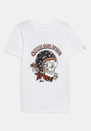 SKULL TROOPER SS YTH - T-shirt con stampa - white
