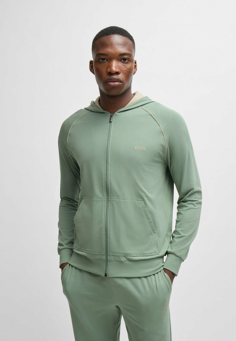 BOSS MIX MATCH - Felpa con zip - light green