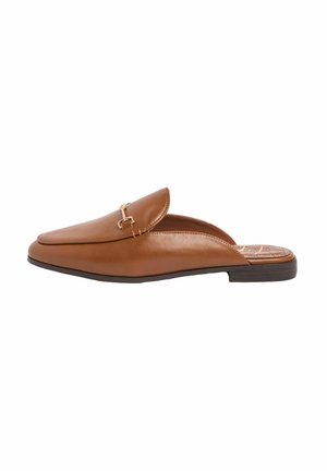 REGULAR FIT - SNAFFLE SLIP ON WORK - Mules - tan brown