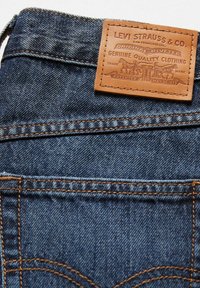 80'S MOM SHORTS - Shorts vaqueros - back to blue