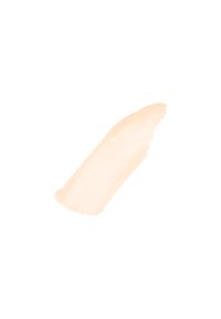 Flüssige Foundation-Probe in einem hellen Beigeton, mit einer glatten, cremigen Textur und einem subtilen Glanz auf einem weißen Hintergrund.