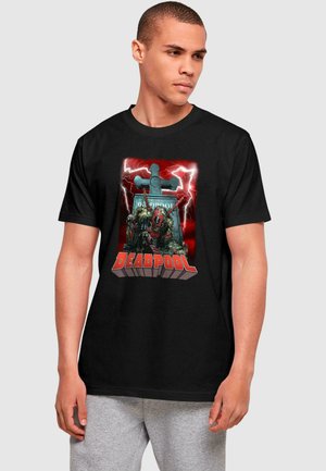 DEADPOOL - GRAVE - Print T-shirt - black