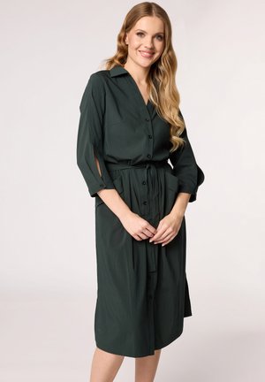 Tričkové šaty - dark green