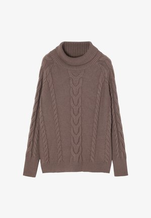 TATUUM, Striktrøje - beige