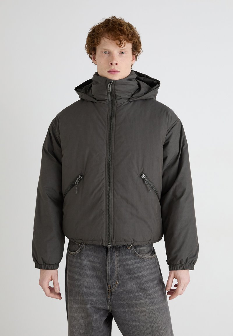 Weekday HOODED PUFFER JACKET - Winterjas - dark grey
