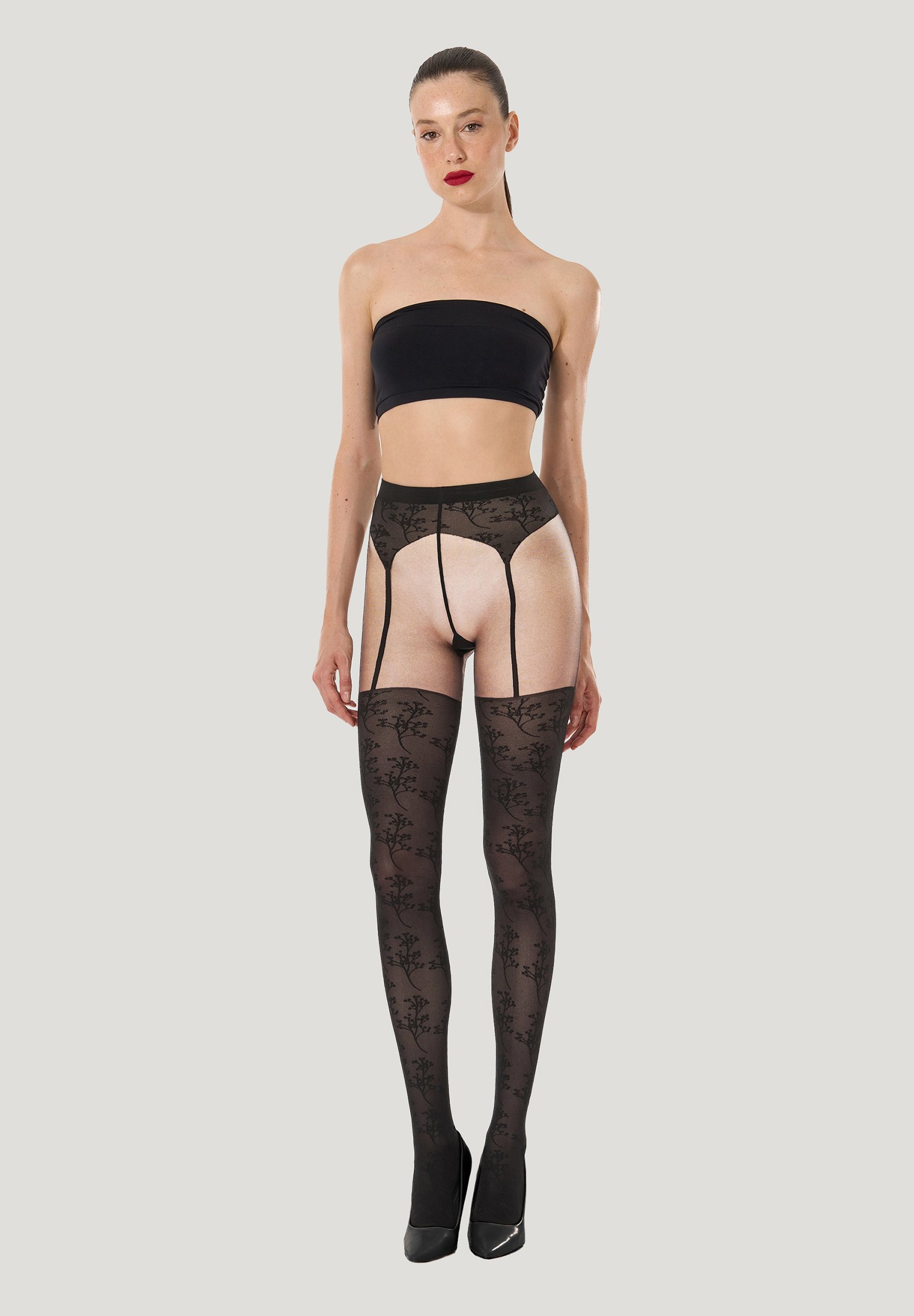 Wolford PASSION FLOWER - Tights - fairly light black/mottled black - Zalando Wolford PASSION FLOWER - Tights - fairly light black/mottled black - Zalando