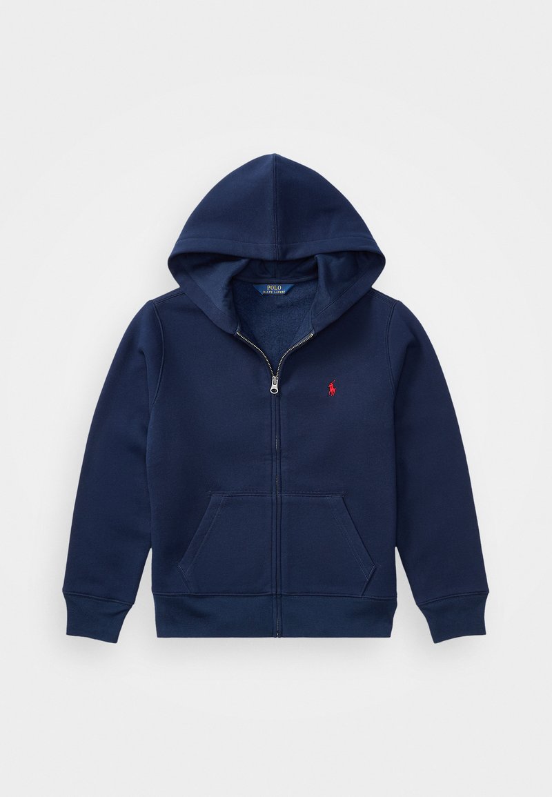 Polo Ralph Lauren COTTON BLEND FLEECE HOODIE - Zip-up sweatshirt - cruise navy/dark blue - Zalando