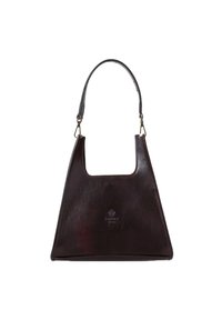 Handtas - shiny dark brown