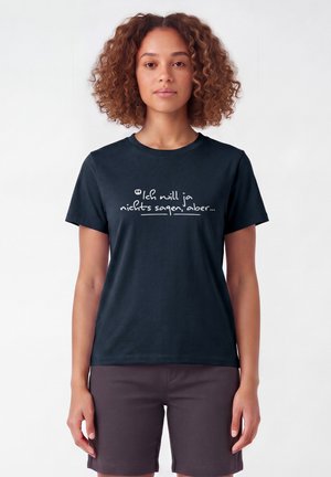 watapparel, ICH WILL JA NICHTS SAGEN ABER - T-shirt print - french navy