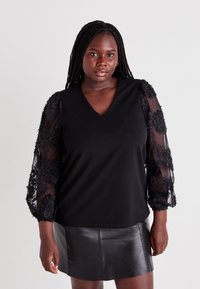 Vero Moda Curve VMCEMMALY  - Topper langermet - black