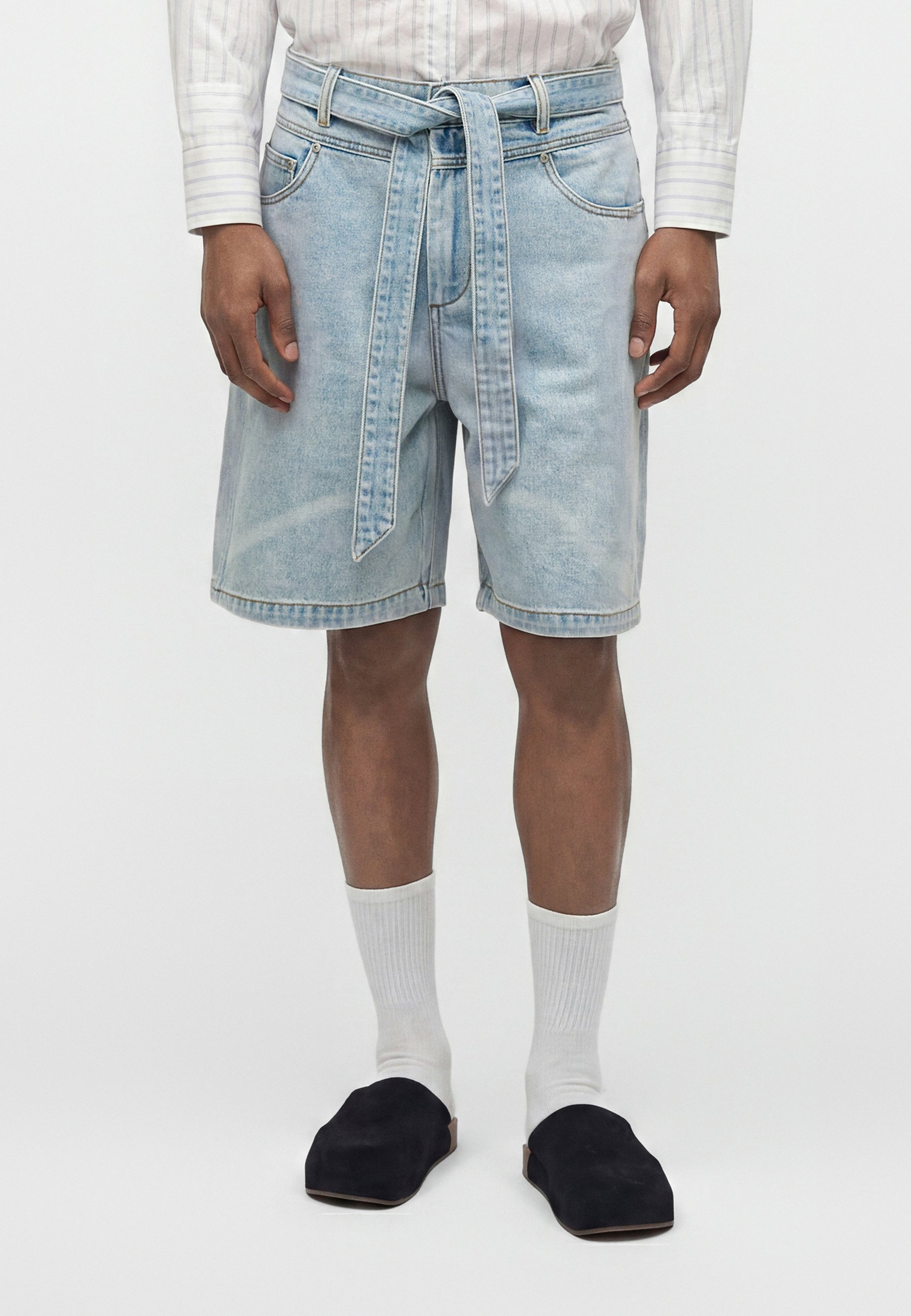 Feng Chen Wang Denim shorts - blue/blue denim - Zalando.co.uk