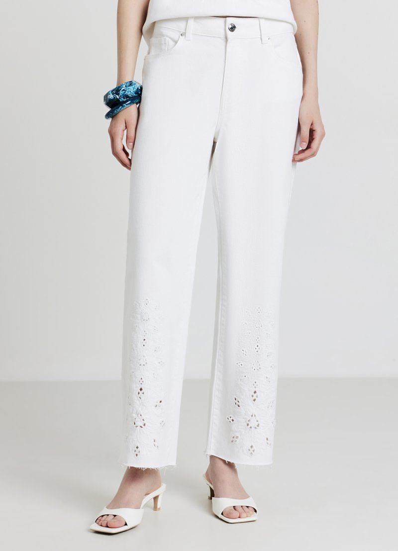 Calliope Jeans a sigaretta - bianco ottico