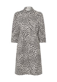Soaked in Luxury Rochie tip cămașă - grey leopard patteren