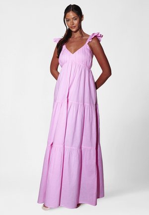 South Beach FRILL SLEEVE TIERED - Robe longue - pink