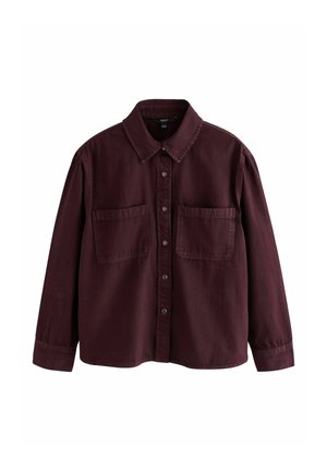 Next, TALL FIT - LONG SLEEVE DENIM SHIRT - Skjortebluser - burgundy red